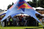 Dreh- und Angelpunkt von Tannkosh: Das Redbull-Zelt